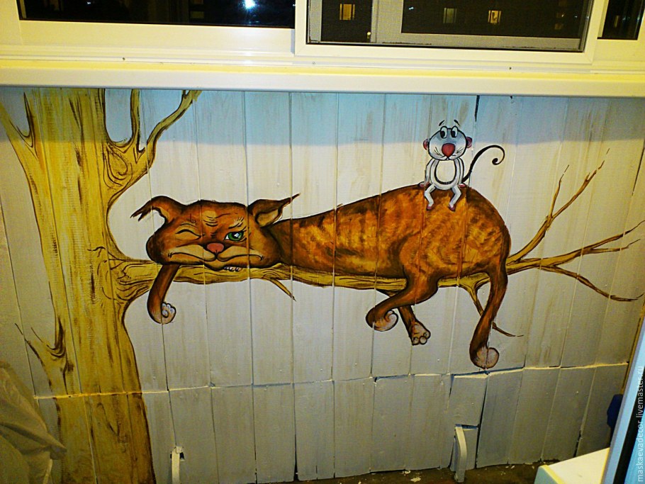 Прикольная роспись стен