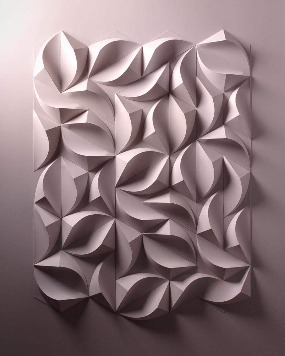 Геометрические скульптуры из бумаги Matthew Shlian