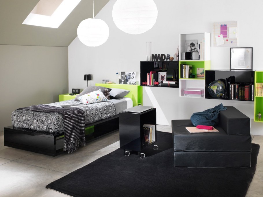 Черная мебель для подростка