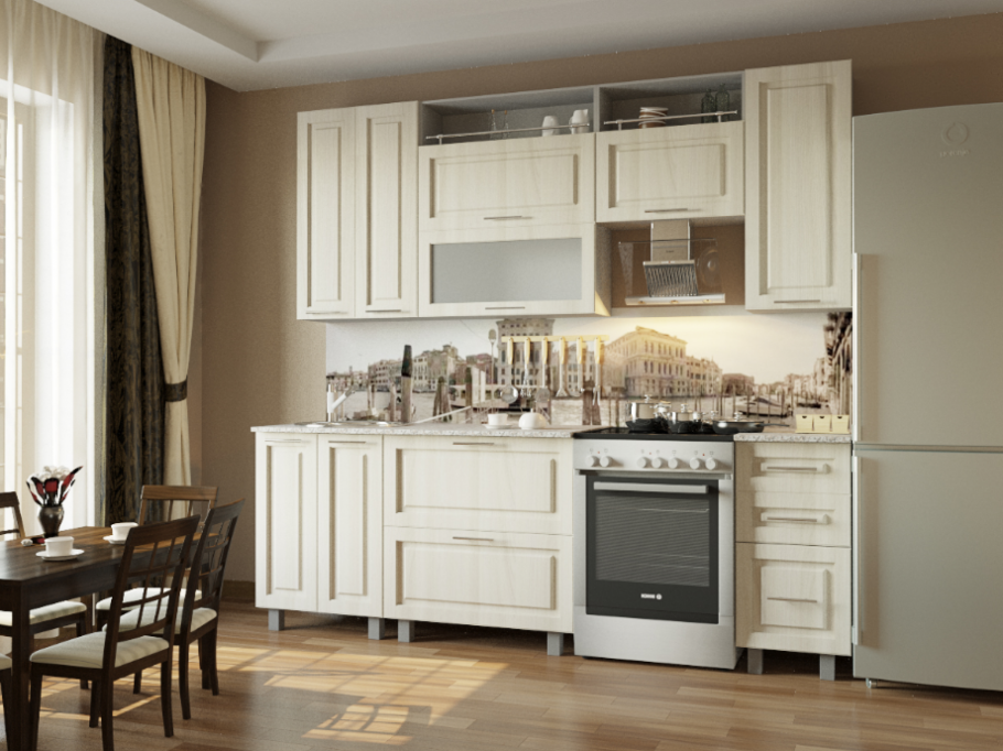 Кухня Валерия выбеленный дуб