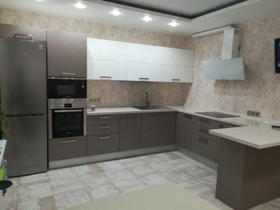 Кухня Мария Спарк известняк белый