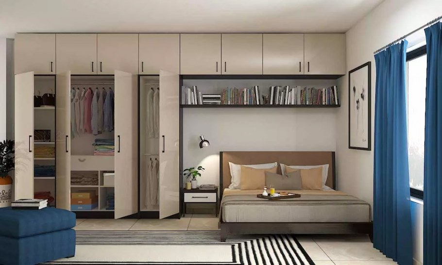 Шкаф с антресолью в спальню