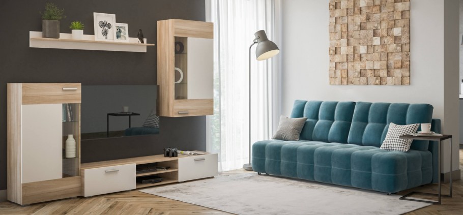 Шкаф-кровать диван трансформер TRANSMEB блюз