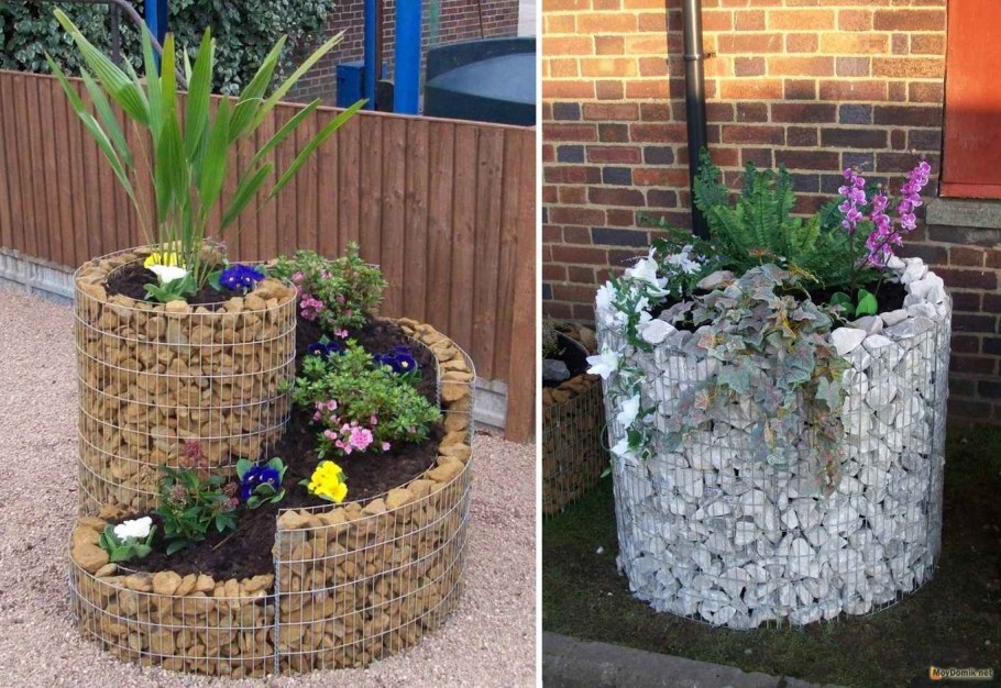 Клумба из камней