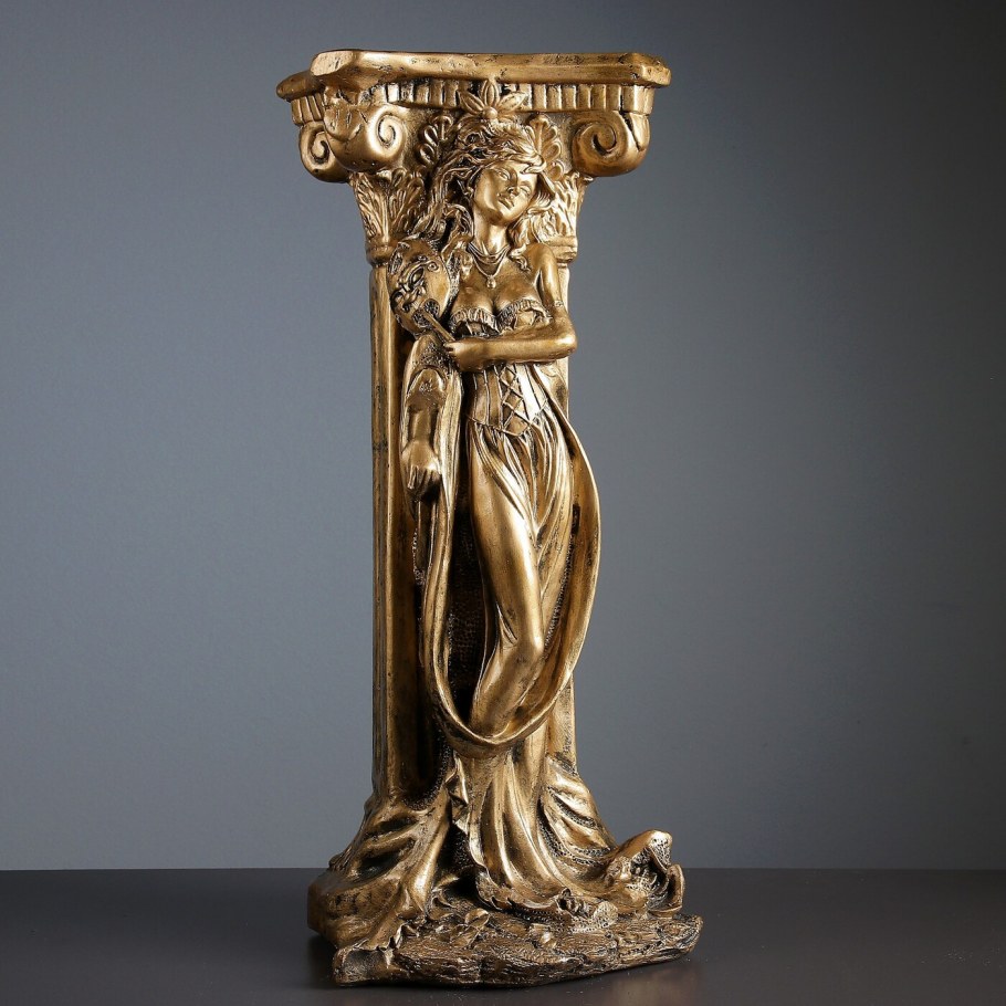 Подставка напольная колонна Акрополь бронза 75 см