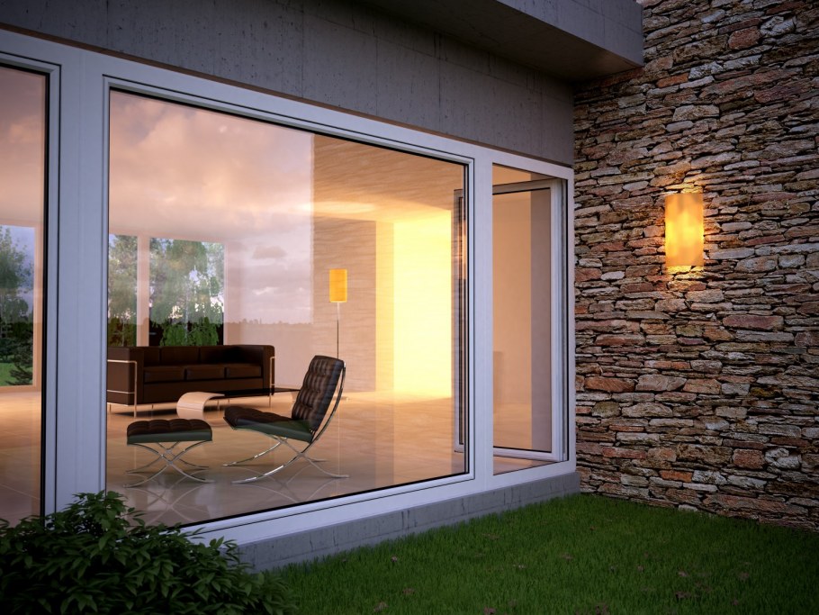 Rehau трехстворчатое окно 1700