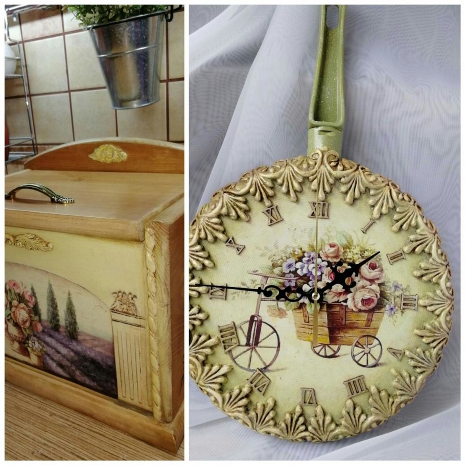 Часы в прованском стиле