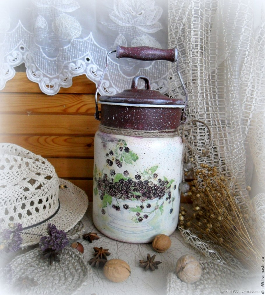 Бидончики в стиле Прованс