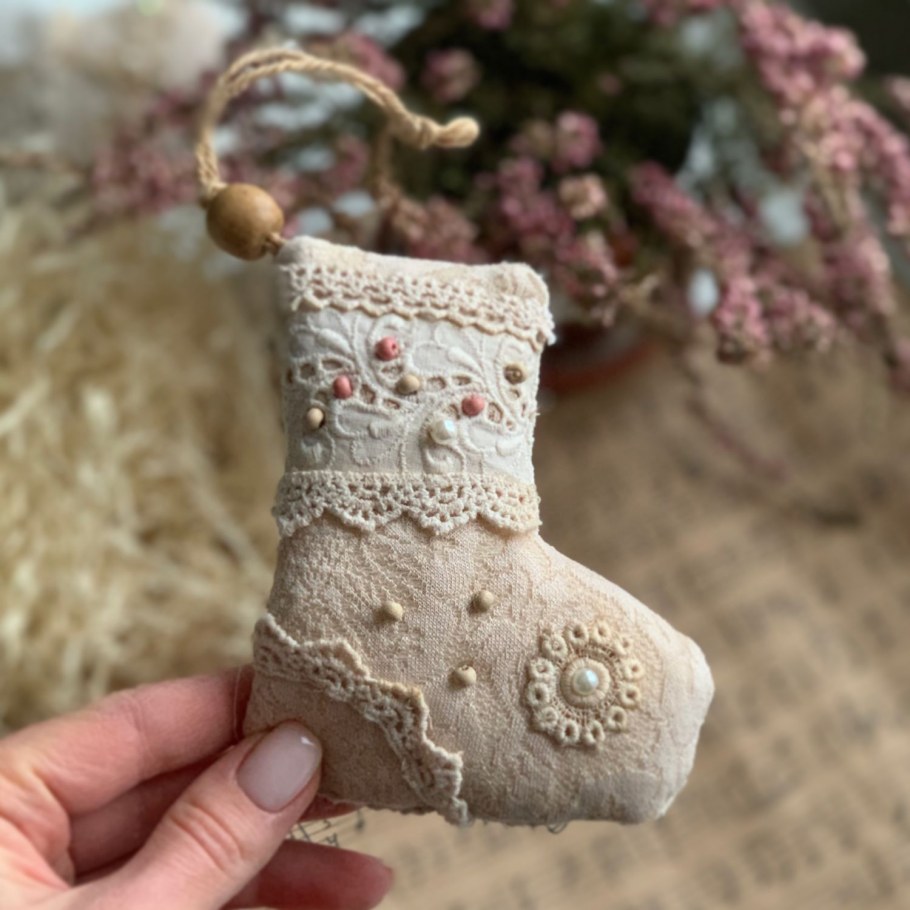 Новогодние шары в стиле Прованс