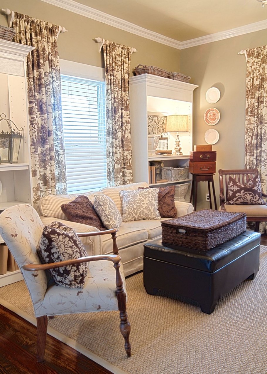 Стиль Туаль де жуи в гостиной