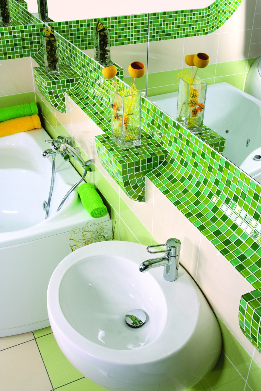 Салатовая ванная