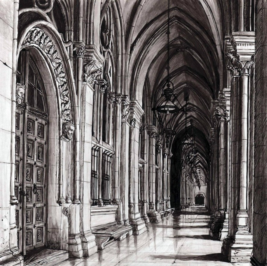 Готическая архитектура Графика