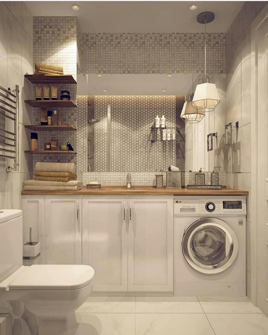 Постирочная в ванной комнате