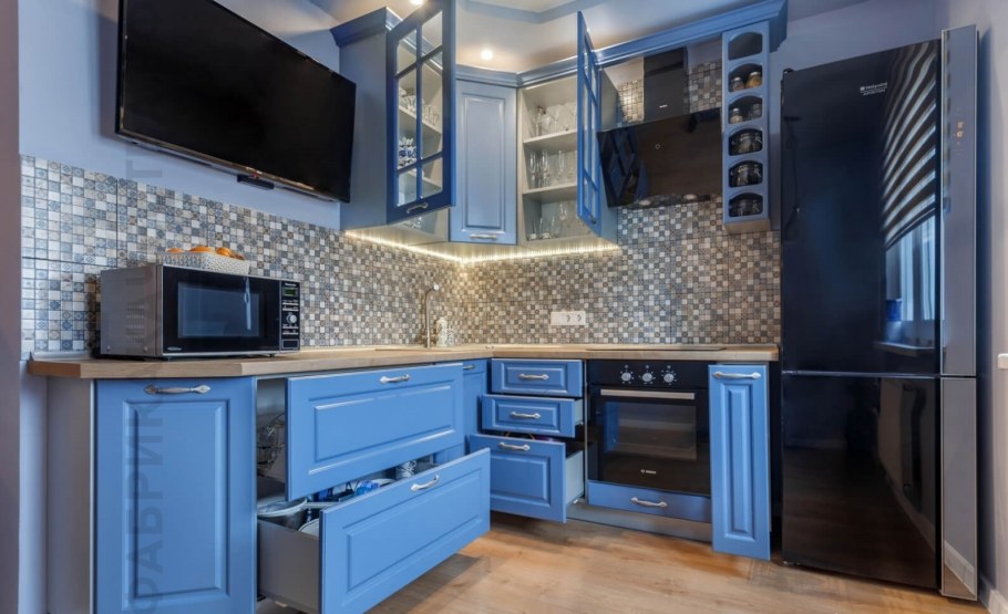 Кухни Зов синяя