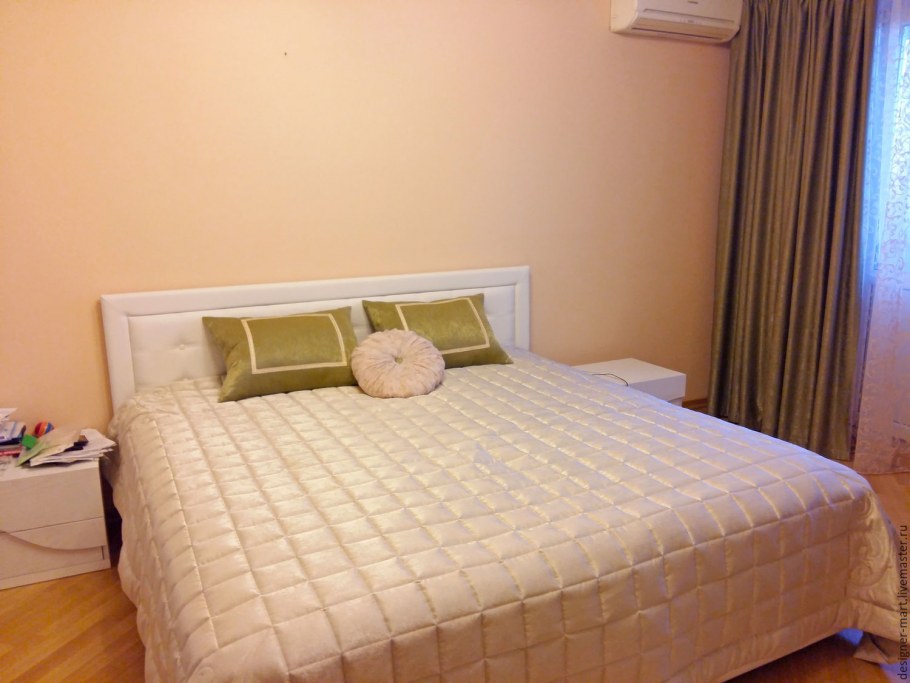 Бежевые покрывала на кровать