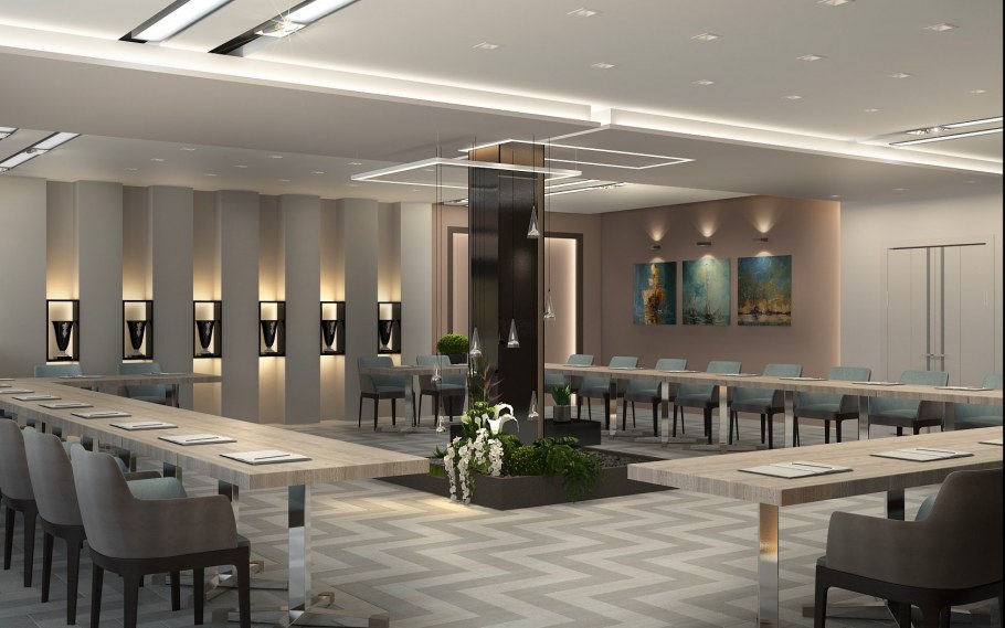 Интерьер современного конференц зала