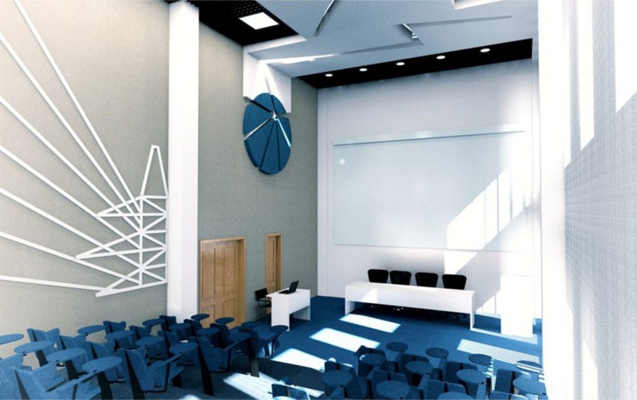 Интерьер маленького актового зала ДМШ