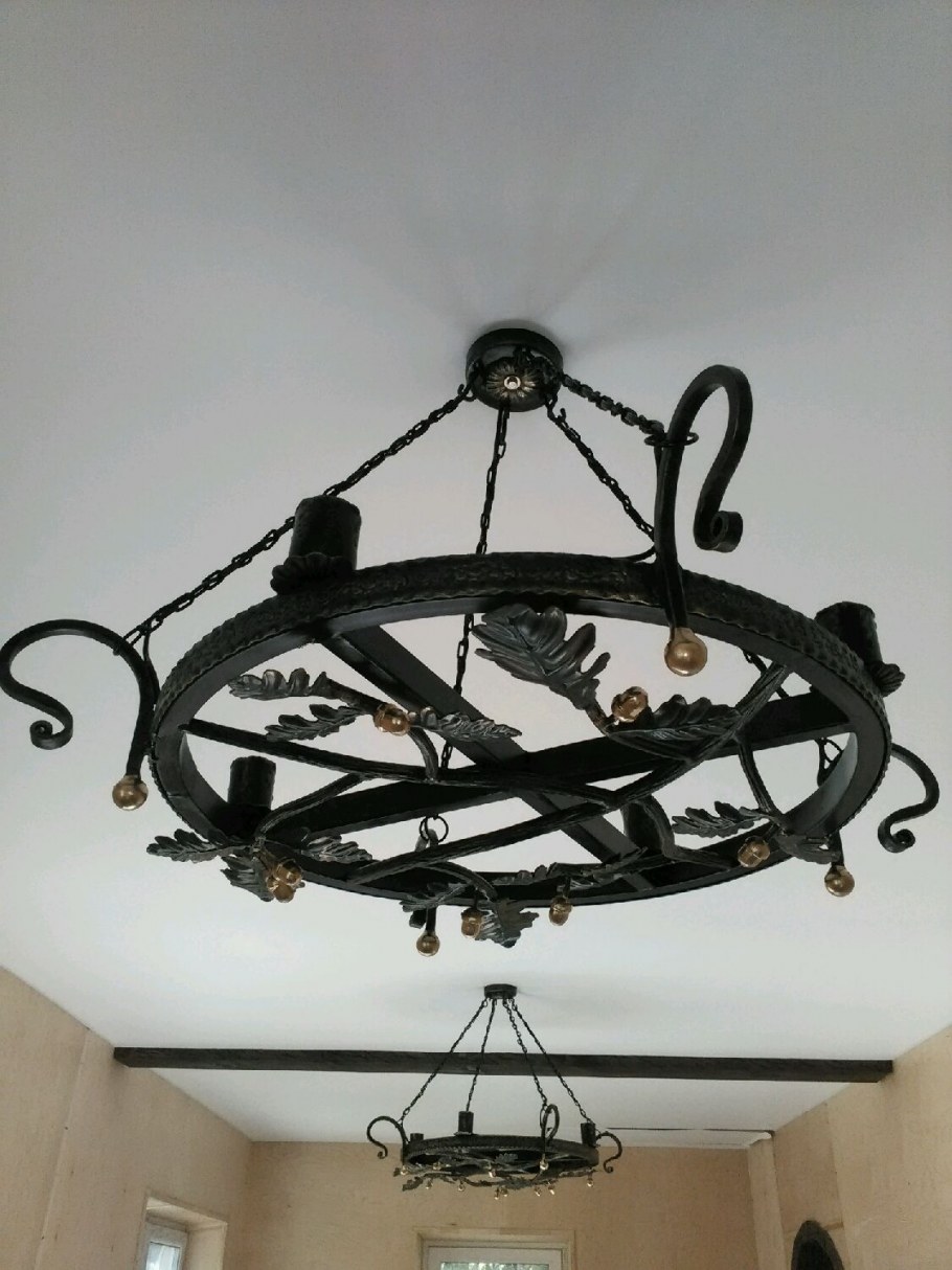 Кованая люстра на 12 Рожков Готика Macrolux 502/12