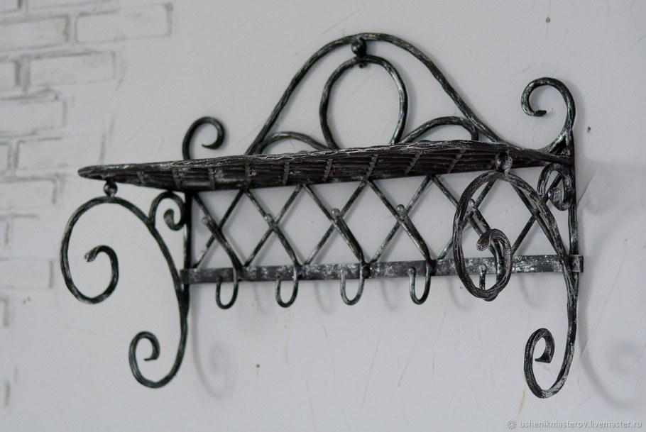 Настенные вешалки ковка лофт