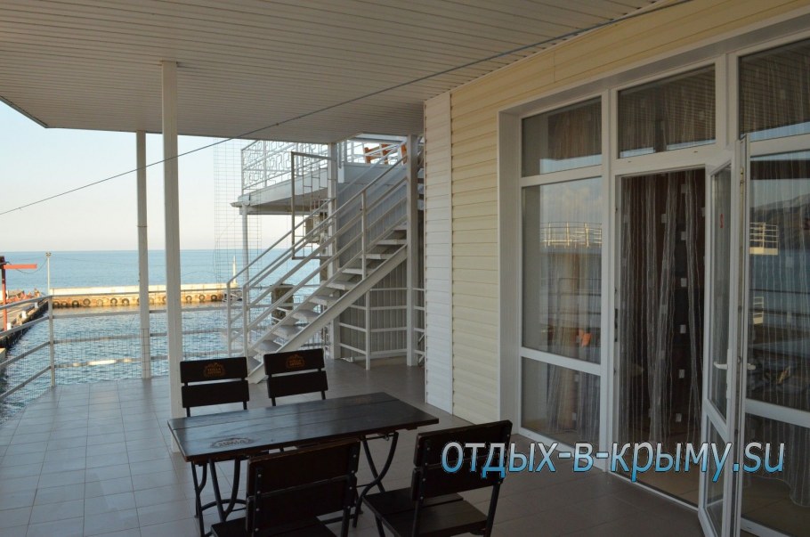 Эллинг в Крыму на берегу моря Феодосия