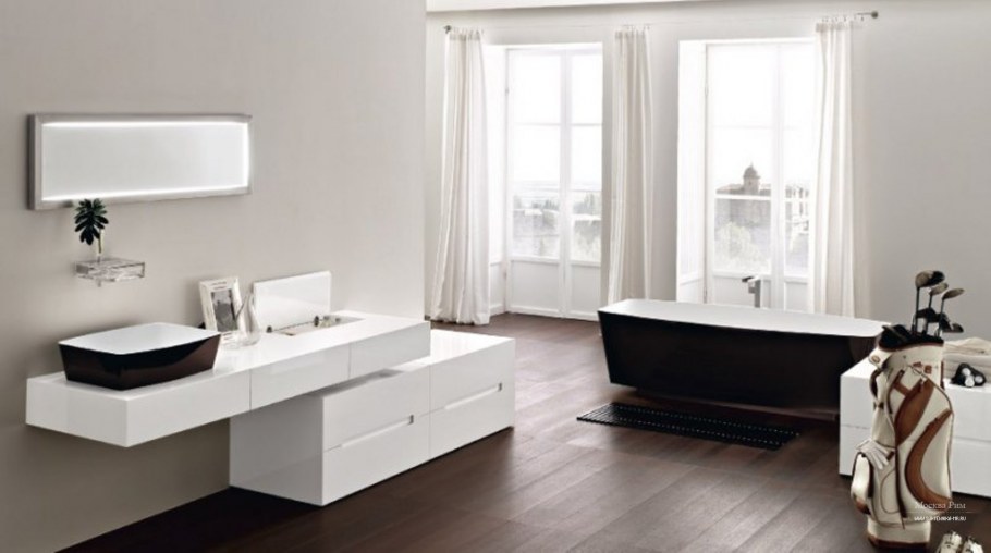 Стильная мебель в ванную комнату в современном стиле