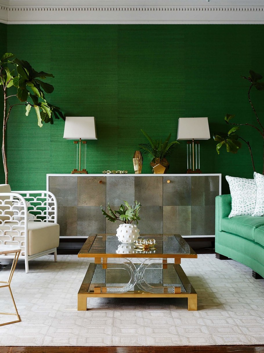 Оттенки зеленого в интерьере