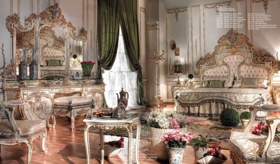 Предметы интерьера в стиле рококо