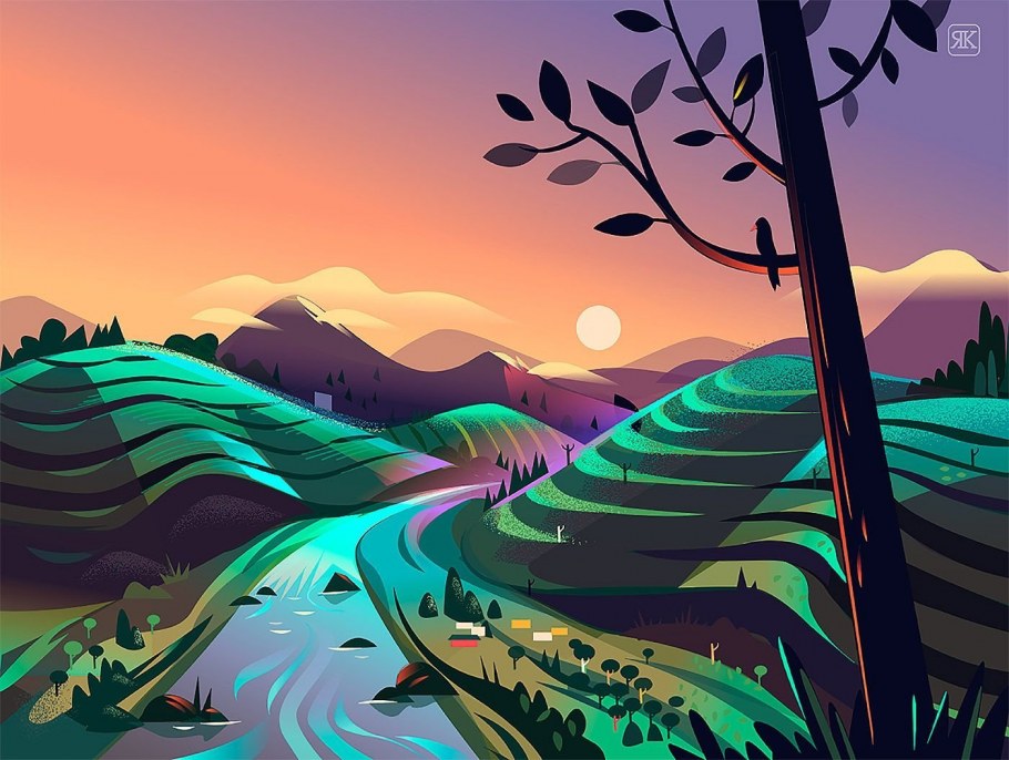 Векторный пейзаж