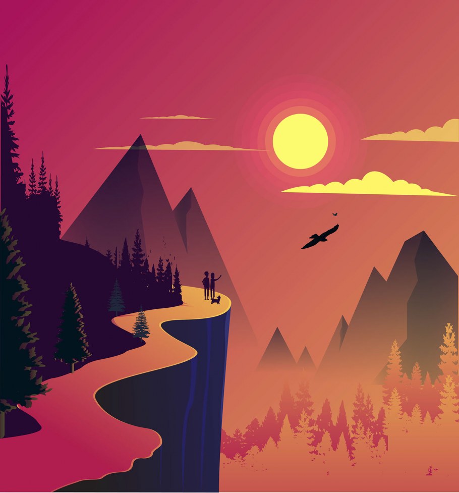 Векторный пейзаж