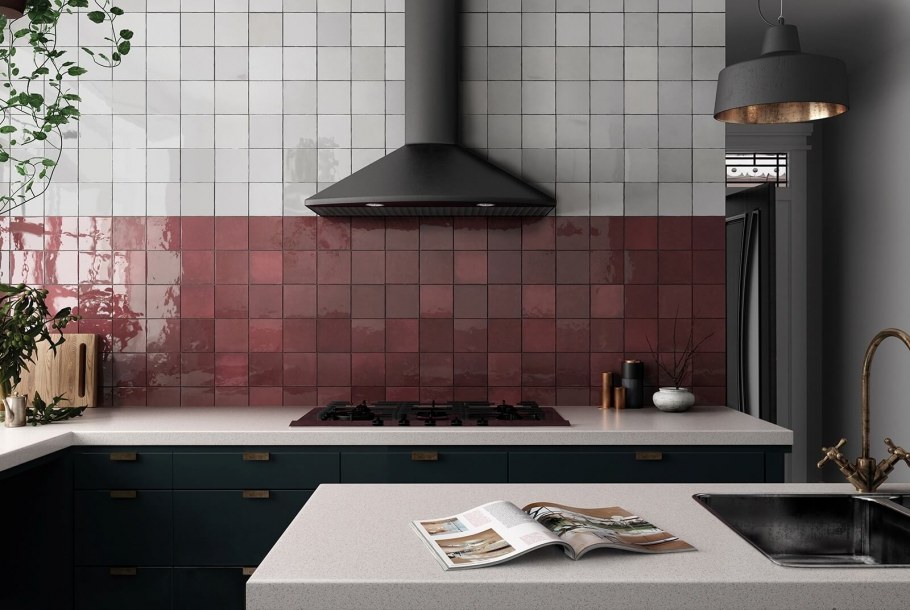 Кухня с плиткой equipe Artisan