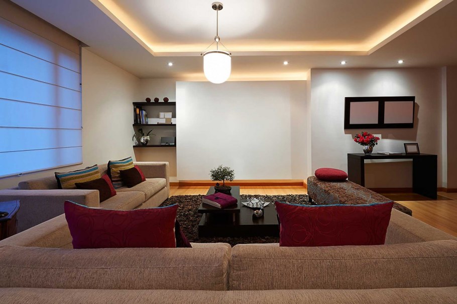 Освещение гостиной комнаты