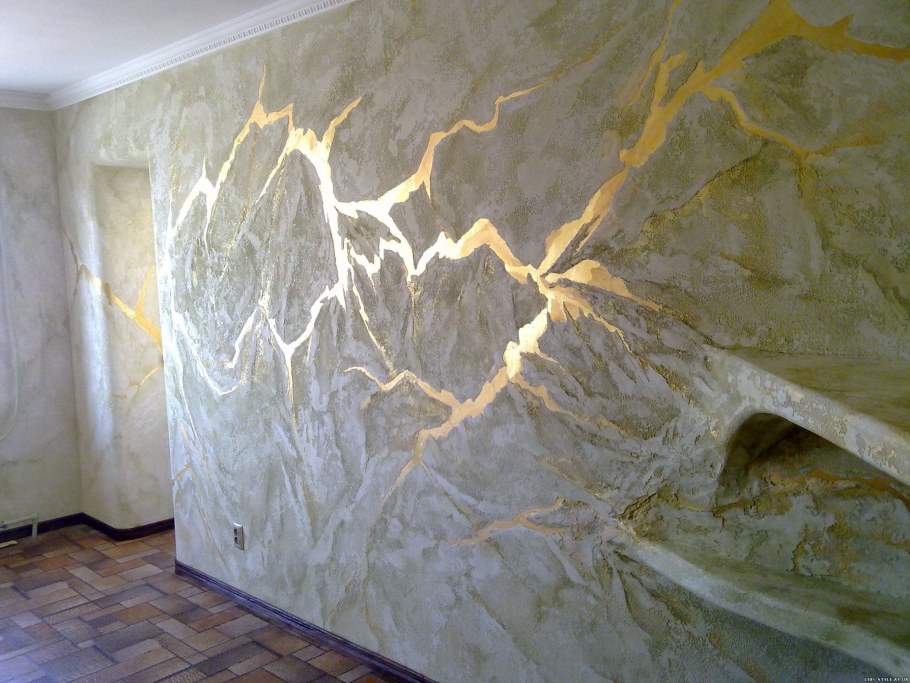 Венецианская штукатурка фактурная