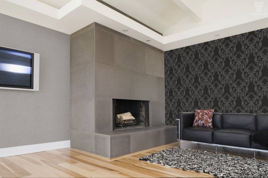 Красные стены в интерьере