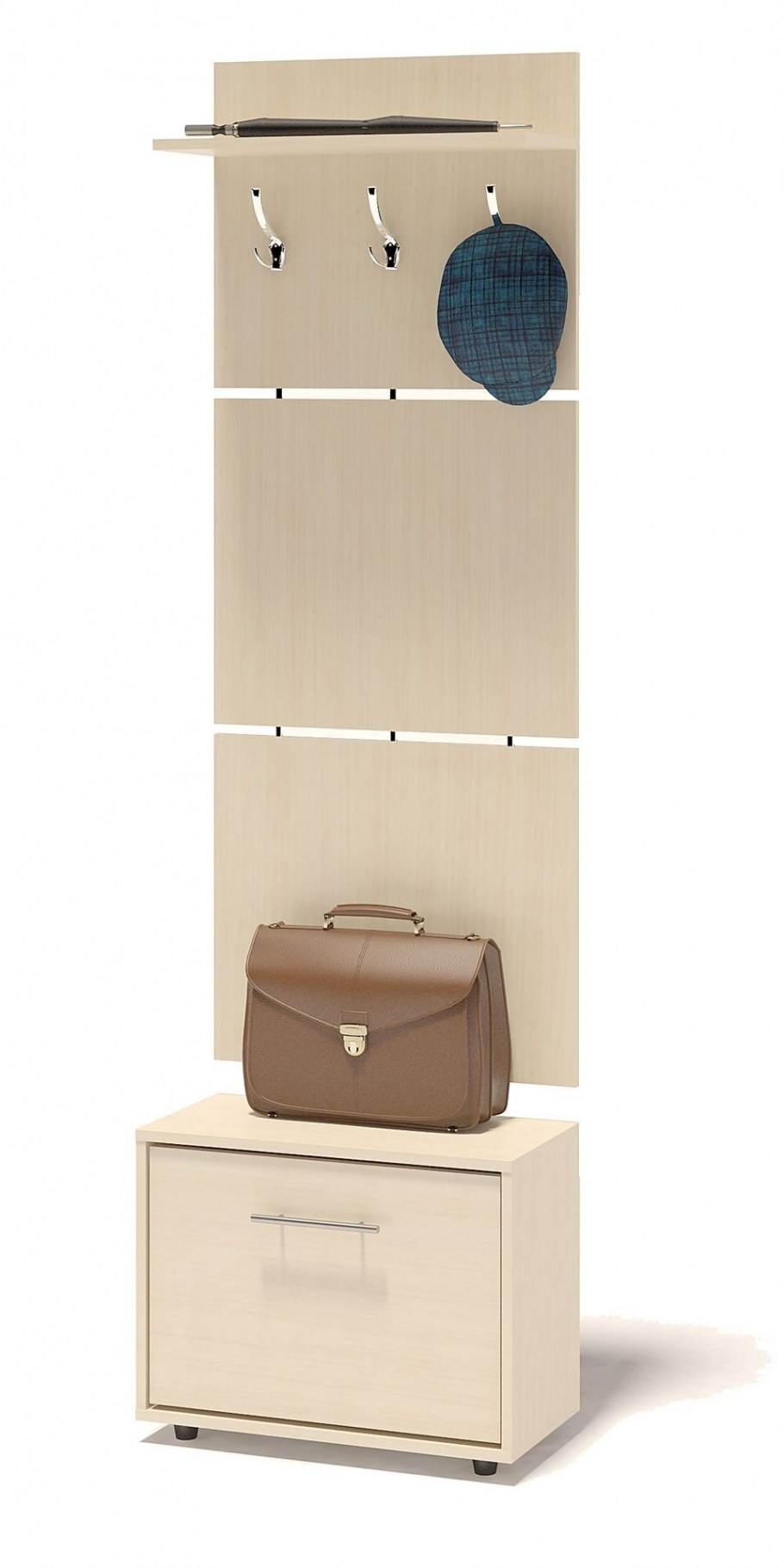 Прихожая Алиса 754х334х1950 ясень