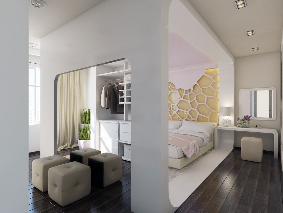 Гостиная совмещенная со спальней