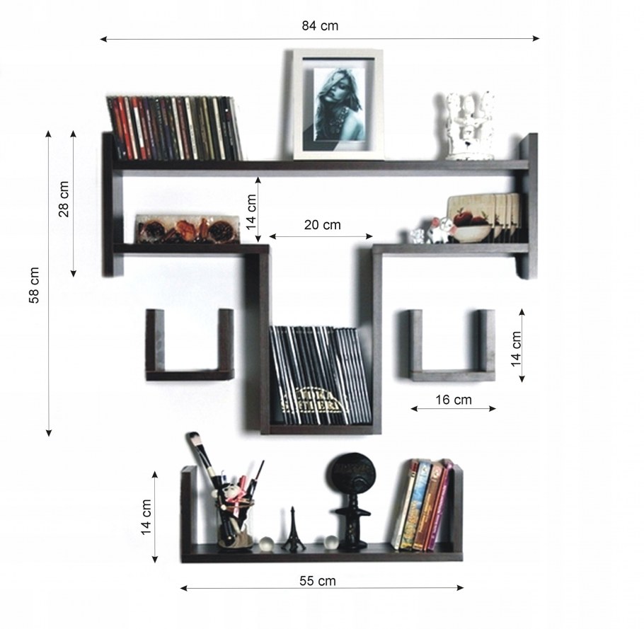 Полки в виде сот