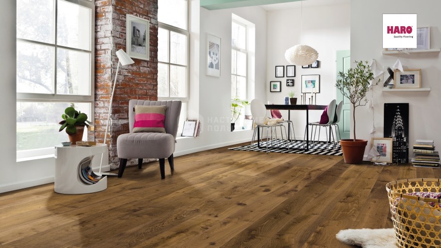 Паркетная доска Karelia Polar ясень Country Vanilla Matt.