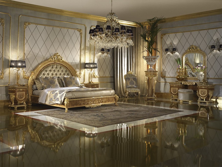 Кровать стиль Барокко, рококо, Ампир