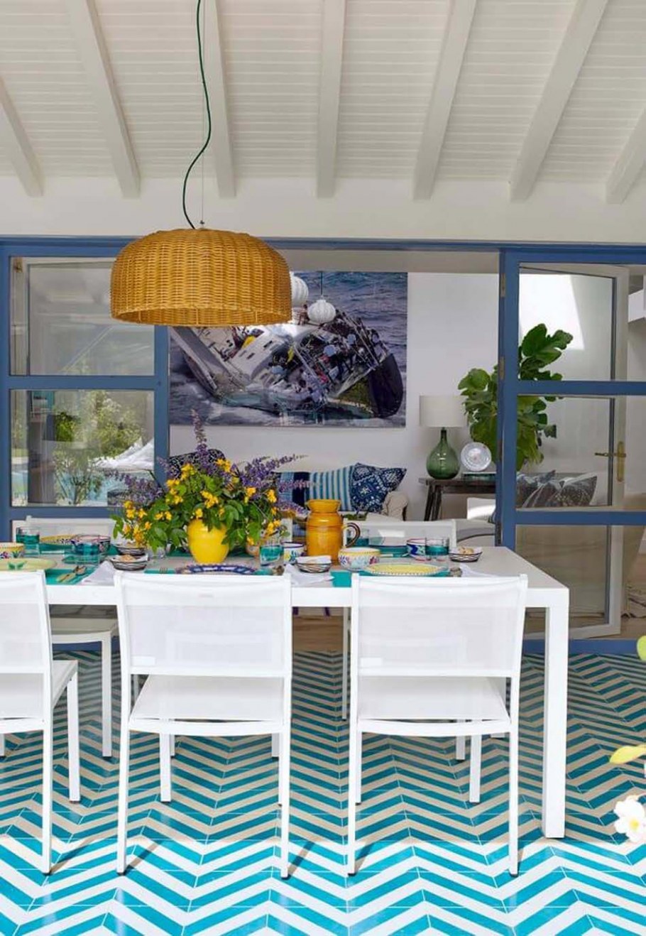 Римские шторы на веранду