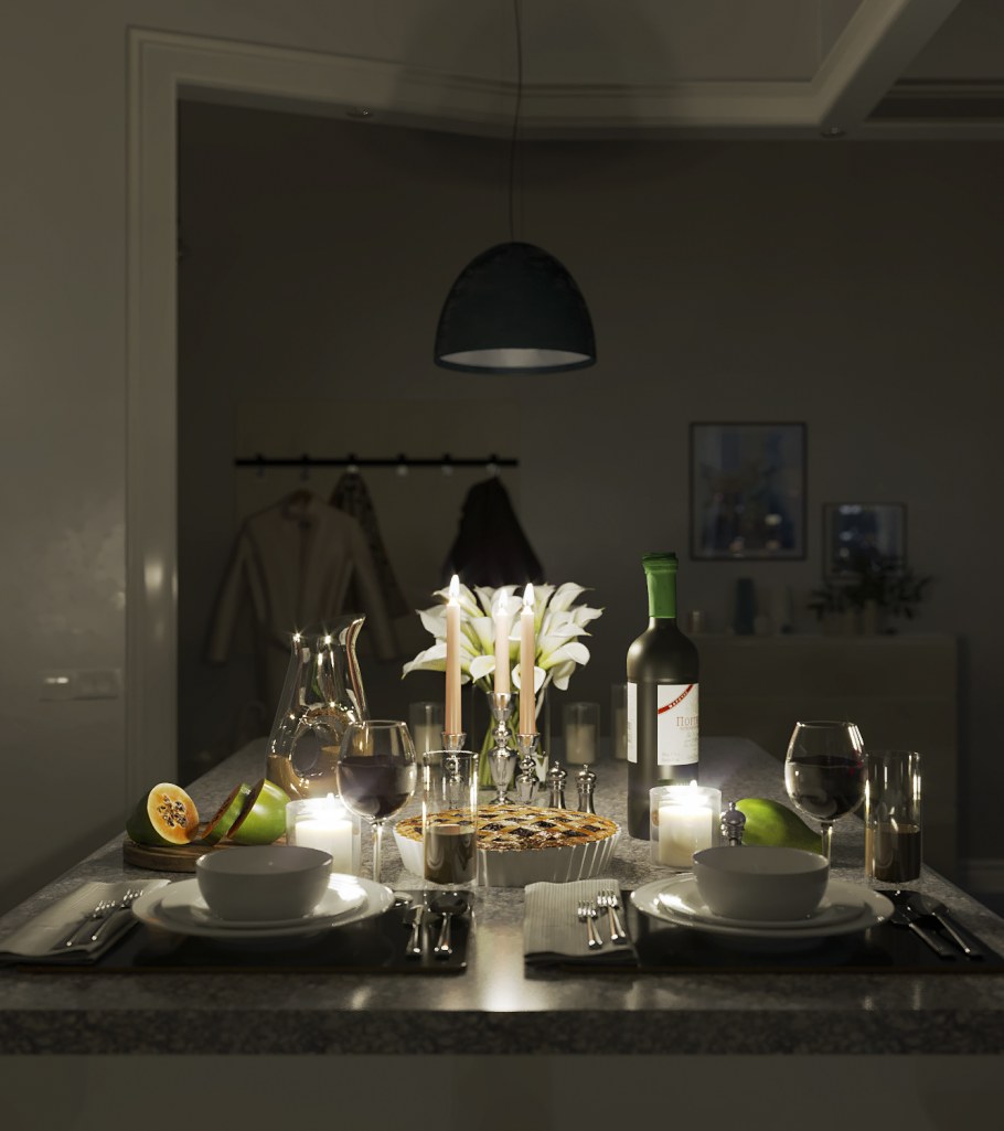 Визуализация интерьера в 3d Max Corona