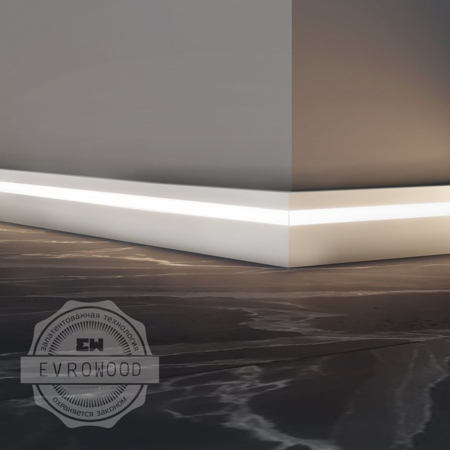 Евровуд плинтус PN 021 led
