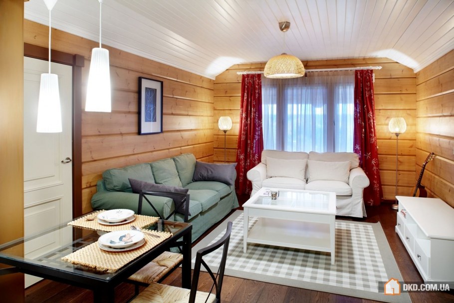 Интерьер деревянного дома