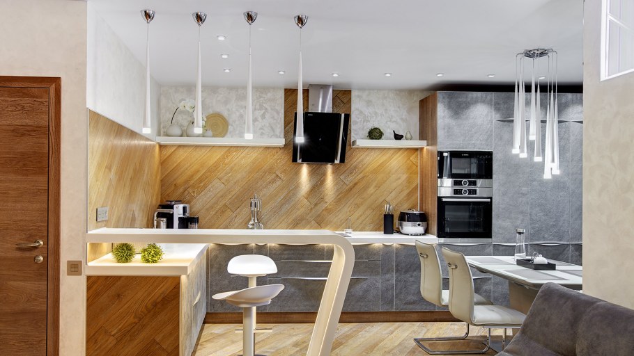 Барная стойка в интерьере