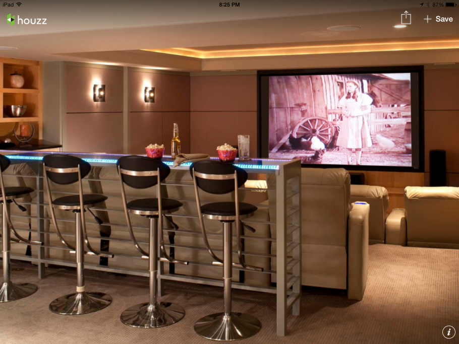 Гостиная с баром