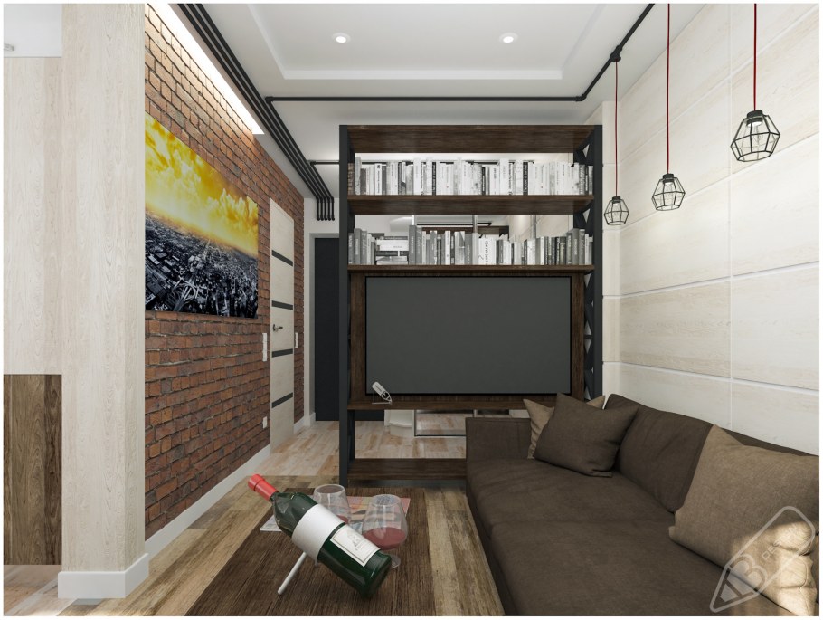 Комната 20 кв в стиле лофт