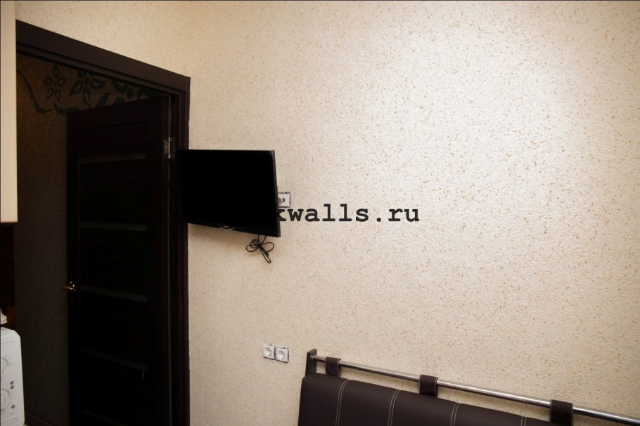 Жидкие обои однотонные в интерьере