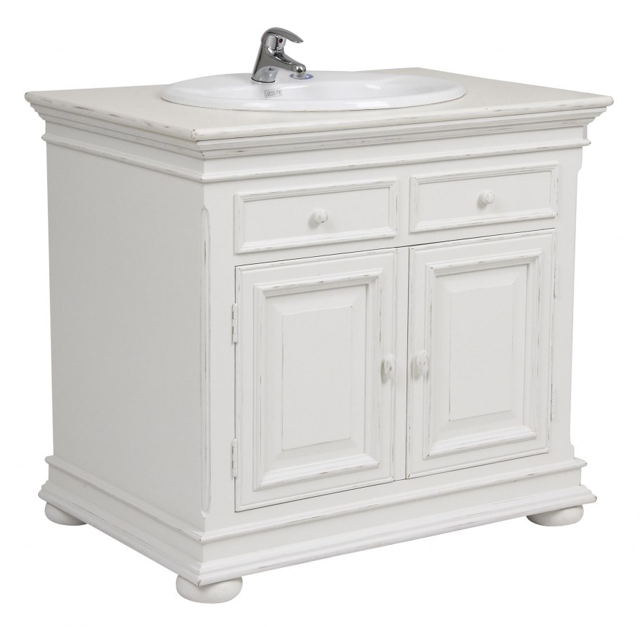 Тумба в ванную бетон дерево