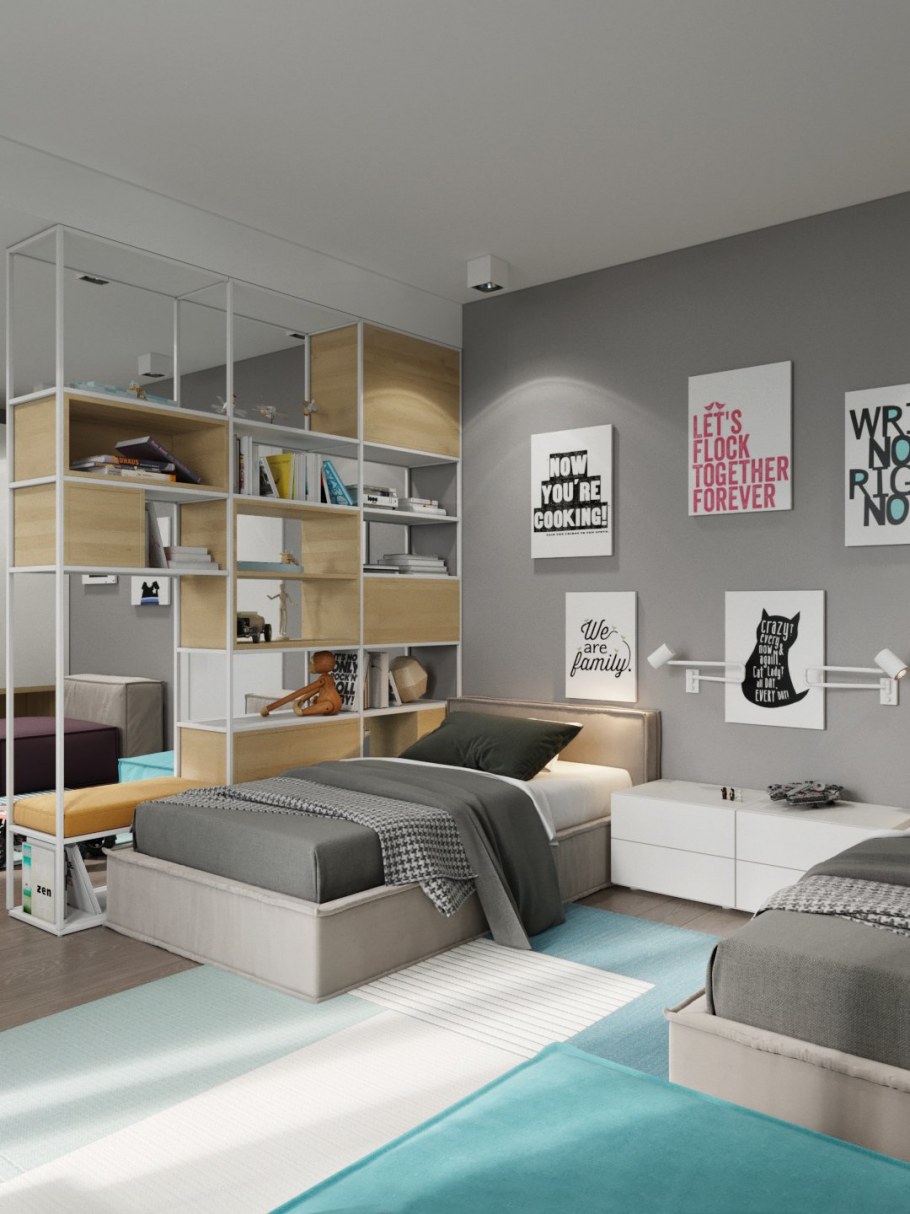 Интерьер комнаты для двух мальчиков