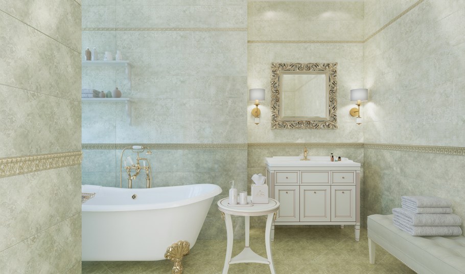 Плитка настенная Marble «гексо» 60x30 см 1.62 м2 цвет белый матовый