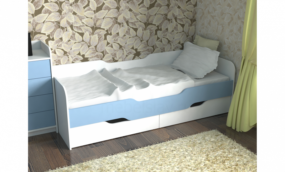 Кровать Мика 90х190 с ящиками